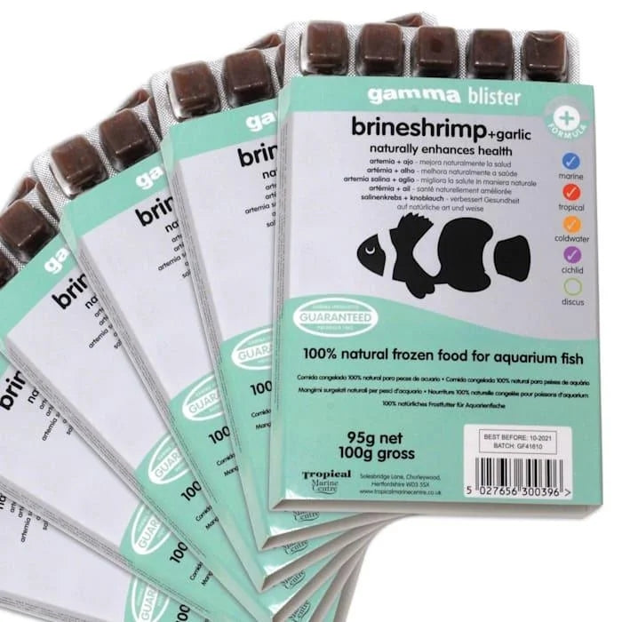 Gamma Brineshrimp with Garlic 100g Blister Pack