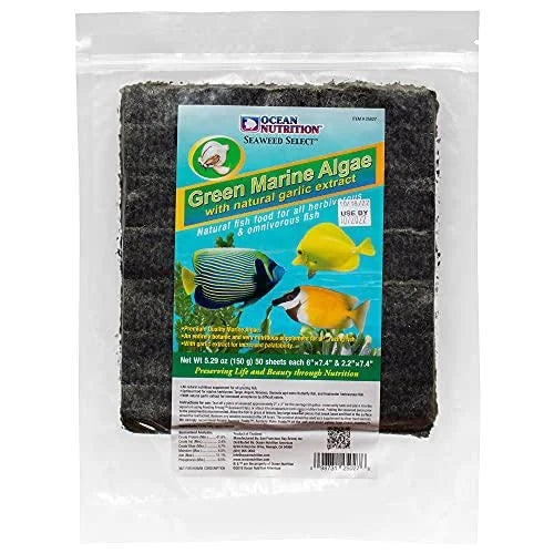 Ocean Nutrition Seaweed Green Marine Algae Natural Fish Food 150g