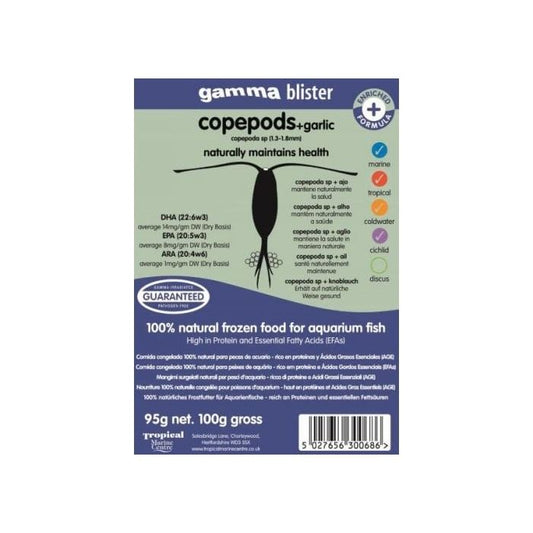 Gamma Frozen Food CopePod + Garlic Blister Pack Fish Food, 570 grams