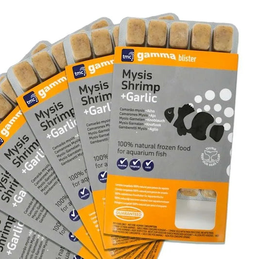 Gamma Frozen Food Mysis Shrimp + Garlic Blister Pack Fish Food