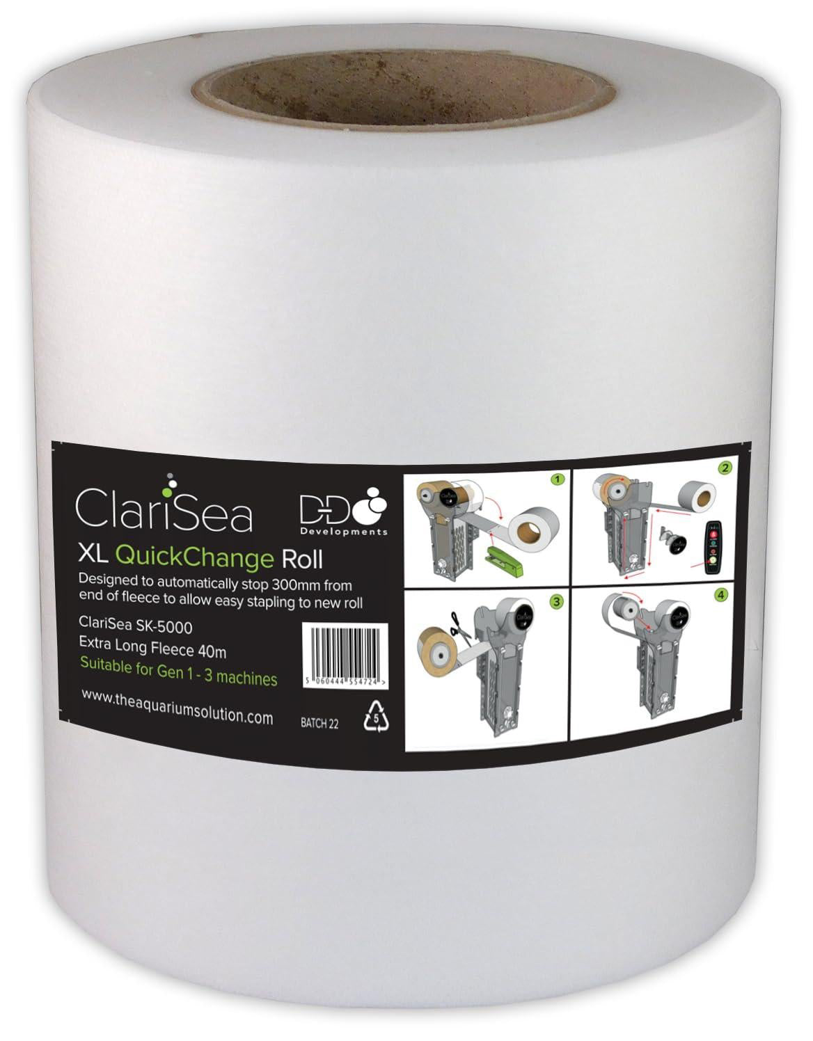 D-D Clarisea Sk-5000 XL Quick Change Fleece Roll Easy Staple to New Roll