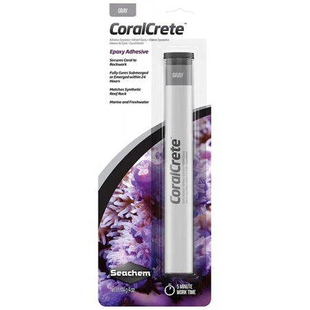 Seachem Coralcrete Gray Epoxy Adhesive 114g