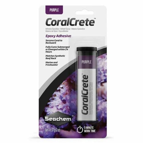 Seachem Coralcrete Purple Epoxy Adhesive 76G